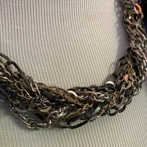 Multi- chain Necklace, EUC - Picture 1 of 5